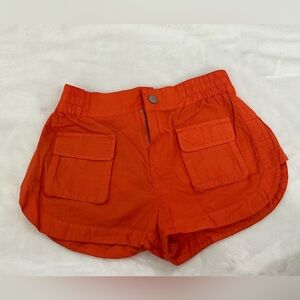 Urban Outfitters Orange Mini Cargo Shorts NWT XS